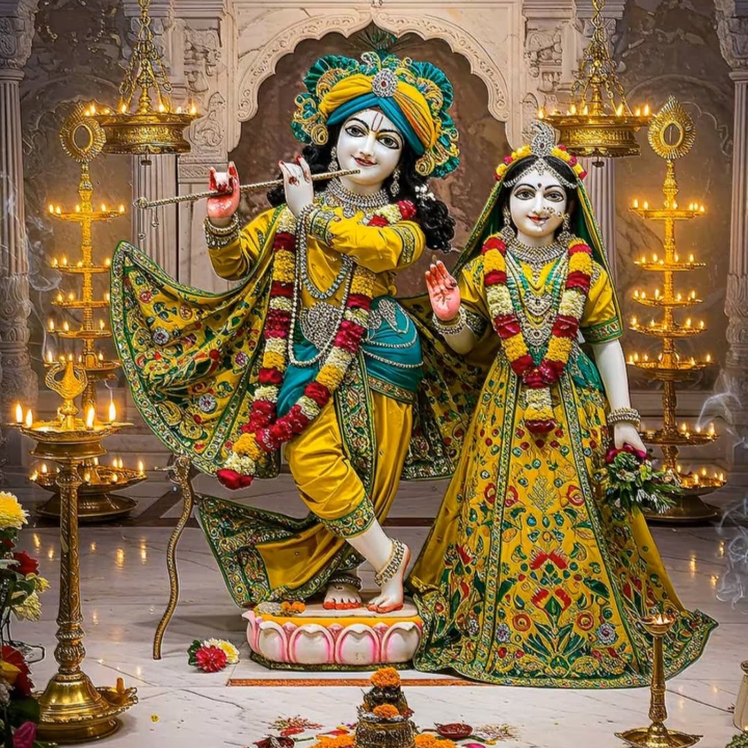 ⚛️श्री कृष्ण ने कहा है
बिना कर्म किये कुछ नहीं होता। 

इसलिए फल की इच्छा न करते हुए
कर्म करो
फल तो मिलेगा ही 

जय राधा कृष्ण जी