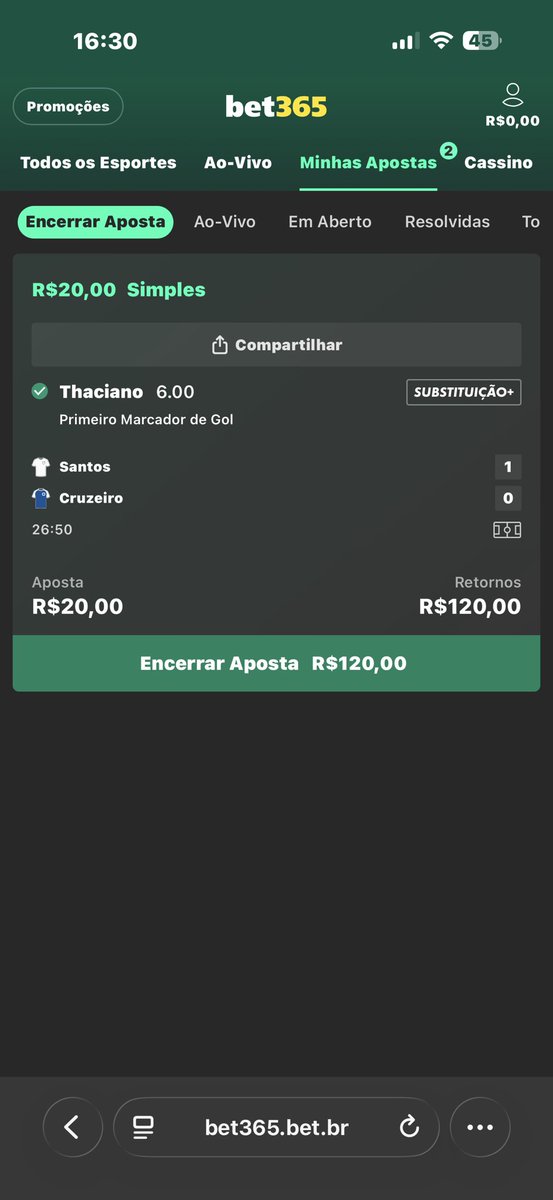 _hug011's tweet photo. @bet365 ganhei a aposta, não me deram outra opção pra retirada do dinheiro só pra me desqualificar da oferta de primeiro marcador kkkkkkkk brincadeira https://t.co/BTODp1oOcT
