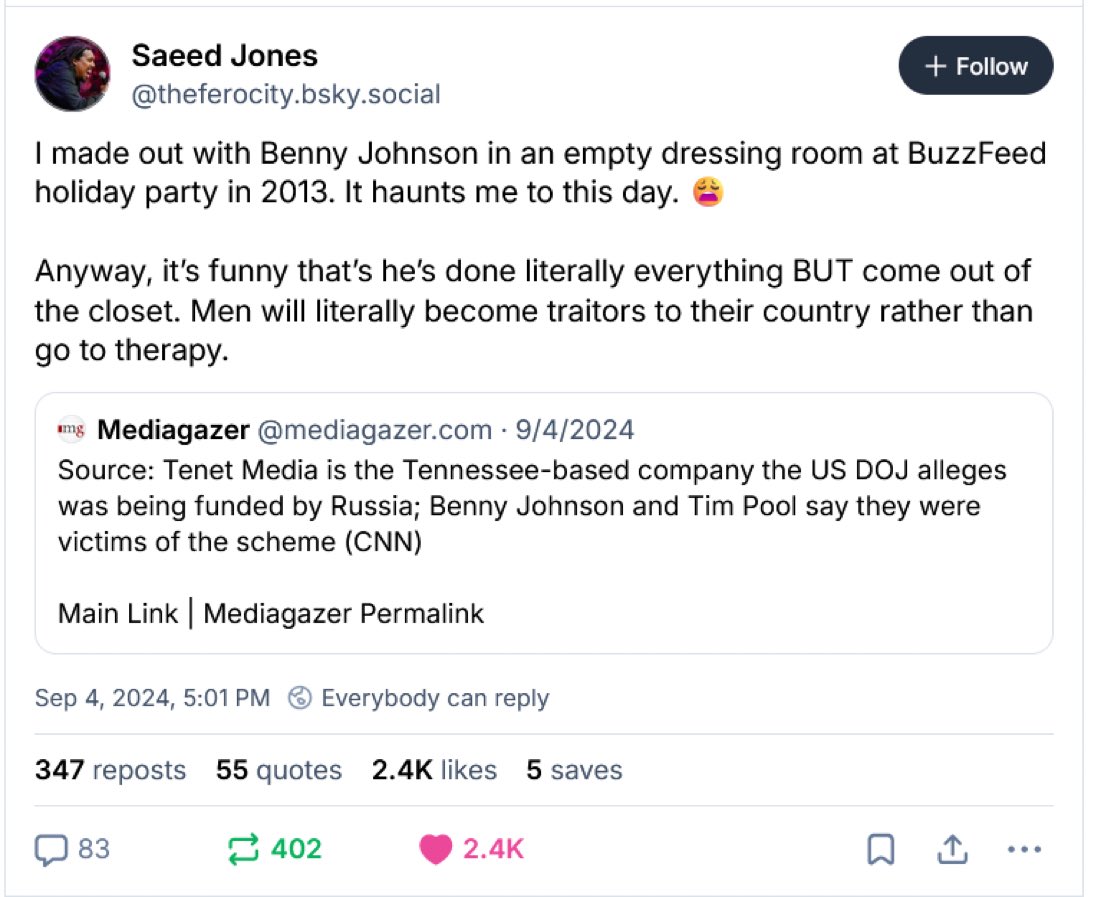 Hey <a href="/bennyjohnson/">Benny Johnson</a> any comment on this?