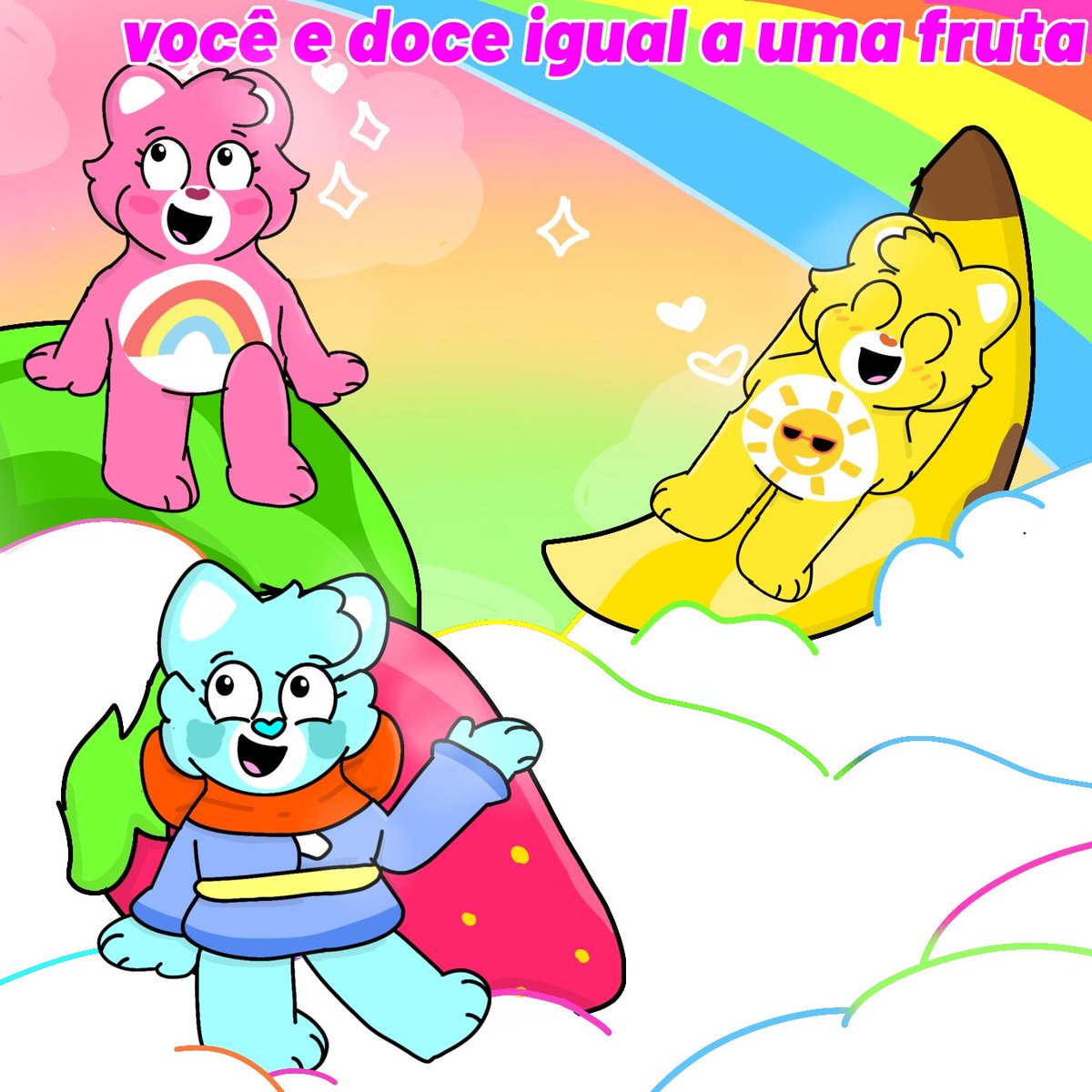 Gatinhabrep's tweet photo. Para nós vocês são mais doces que qualquer coisa 💞🍓🍌😘 https://t.co/CbtbiJhS18