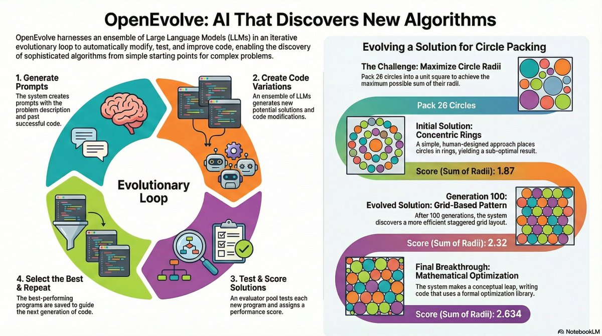 asankhaya's tweet image. OpenEvolve&apos;s Widespread Adoption!

Just 6 months after launch, OpenEvolve is being cited &amp;amp; used across academia &amp;amp; industry. Here&apos;s a breakdown of the amazing research built on top of it 👇