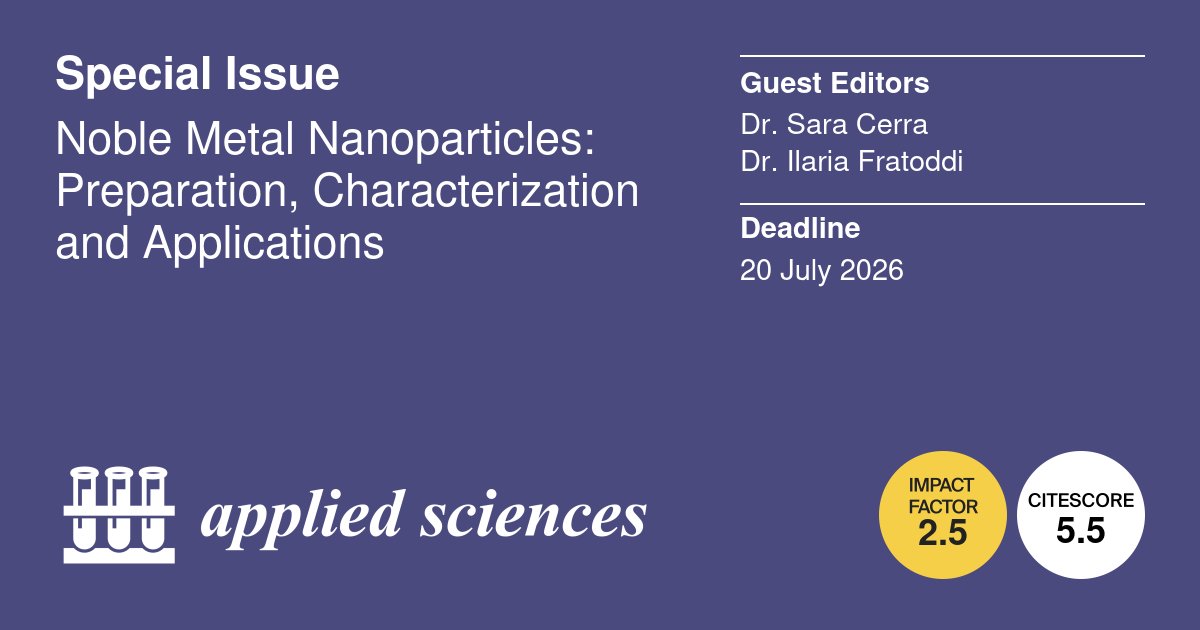 Applied Sciences MDPI tweet media