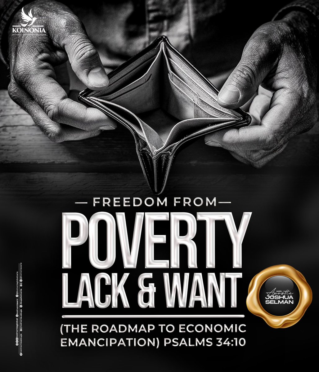Dear Beloved, kindly click on the link below to download the audio message of "FREEDOM FROM POVERTY, LACK AND WANT (THE ROADMAP TO ECONOMIC EMANCIPATION) PSALM 34:10" WITH APOSTLE JOSHUA SELMAN.

drive.google.com/file/d/12h3TYG…

#ApostleJoshuaSelman
#FreedomFromPovertyLackAndWant
