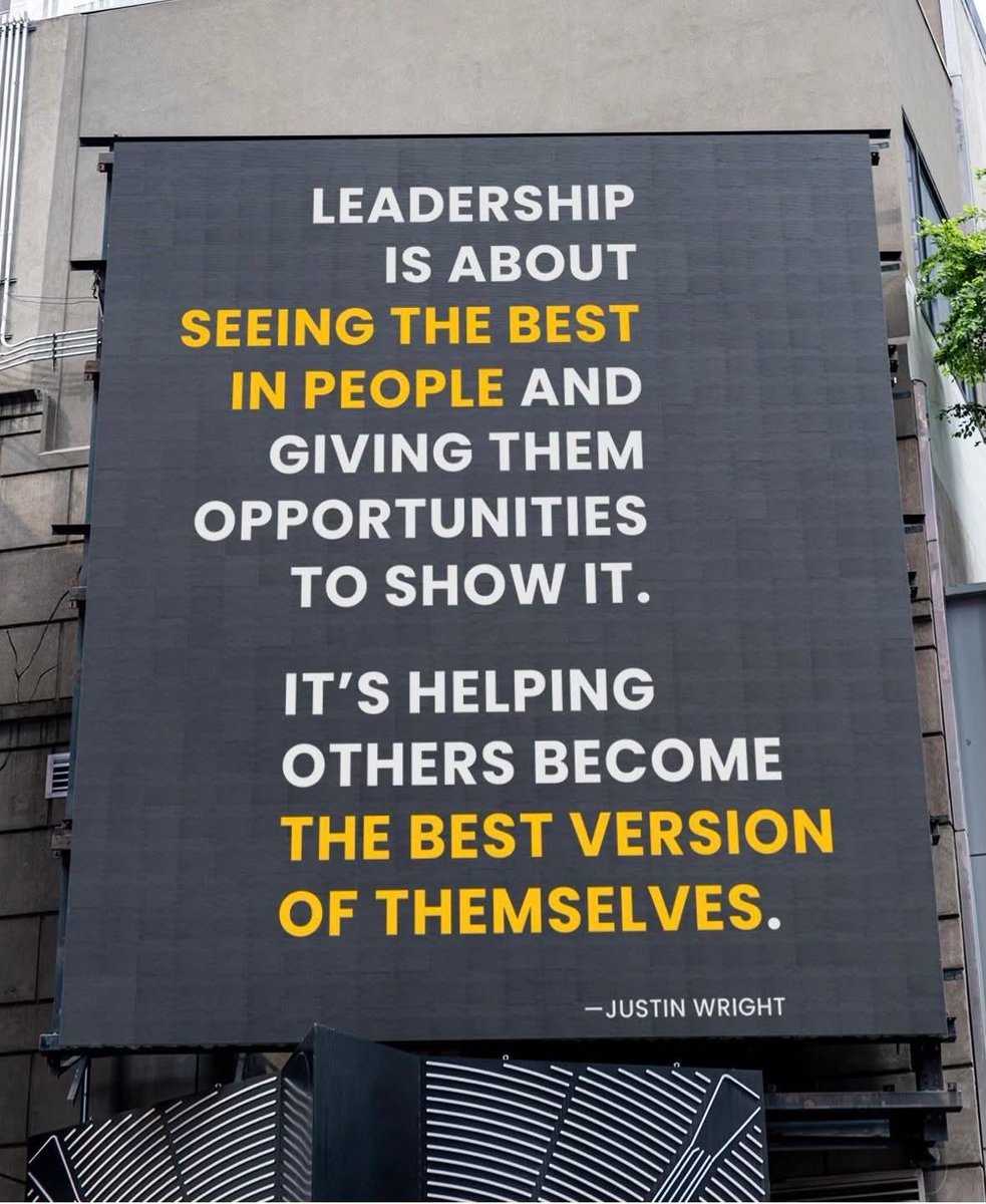 Leadership transcends titles and authority; at its core, it’s about seeing the best in people and intentionally creating pathways for their brilliance to emerge. #leadershipmatters #leadership