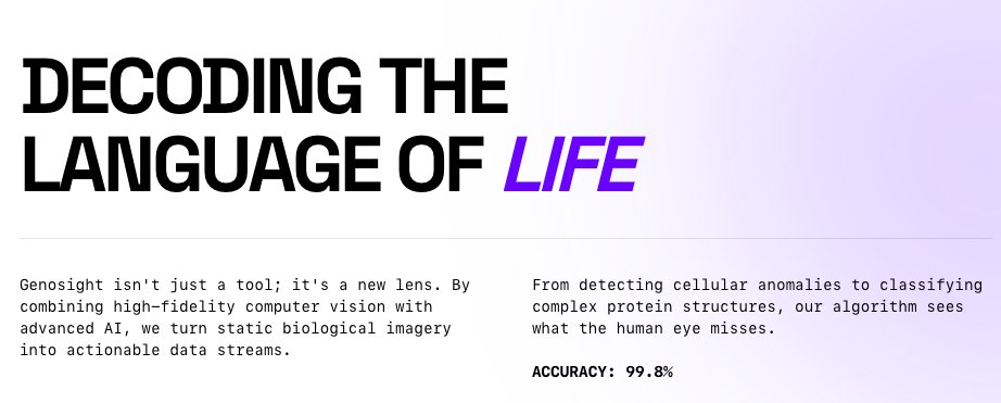 Decoding the language of life.
This is Genosight.
#rap #freestyle