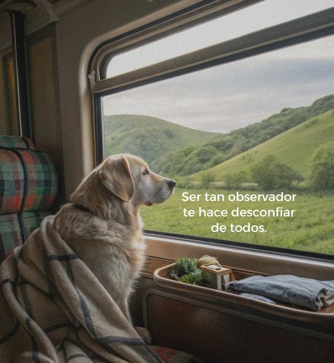 Ser tan observador
te hace desconfiar 
de todos.
#frasesparareflexionar 
#Reflexión 
#inspiration 
#Inspiración