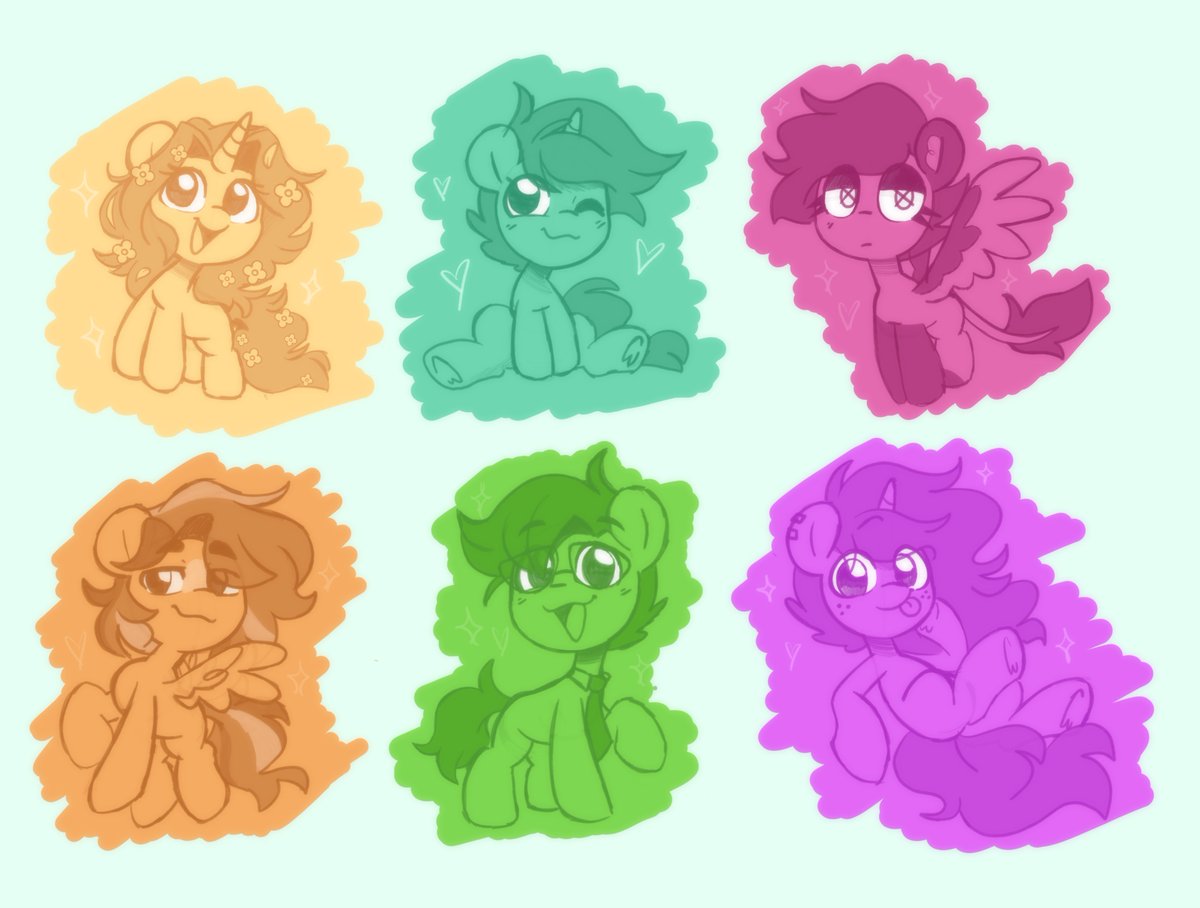 Doodled some cool people's horses 💥 🫶