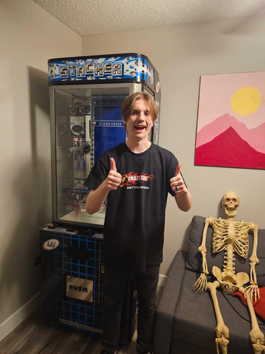 Bought a stacker machine like a gangster