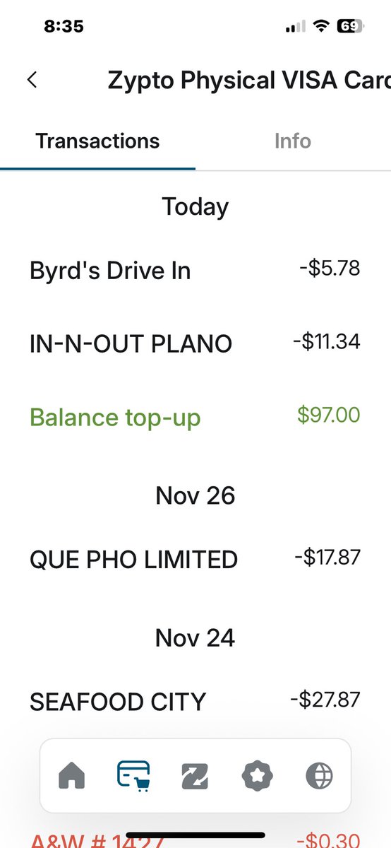 Visited Richardson, Texas for my exam and used my ever reliable Zypto Visa card to pay for my dinner at In-Out Burger in Plano. $zypto <a href="/ZyptoApp/">Zypto App</a> <a href="/zypto_etn/">Zypto ETN</a> <a href="/zyptopay/">Zypto Pay | Blockchain Payments</a> #BTC #Ethereum #pepe #trx #pi #xlm #xrp #ada #bnb #shibarium #ETN