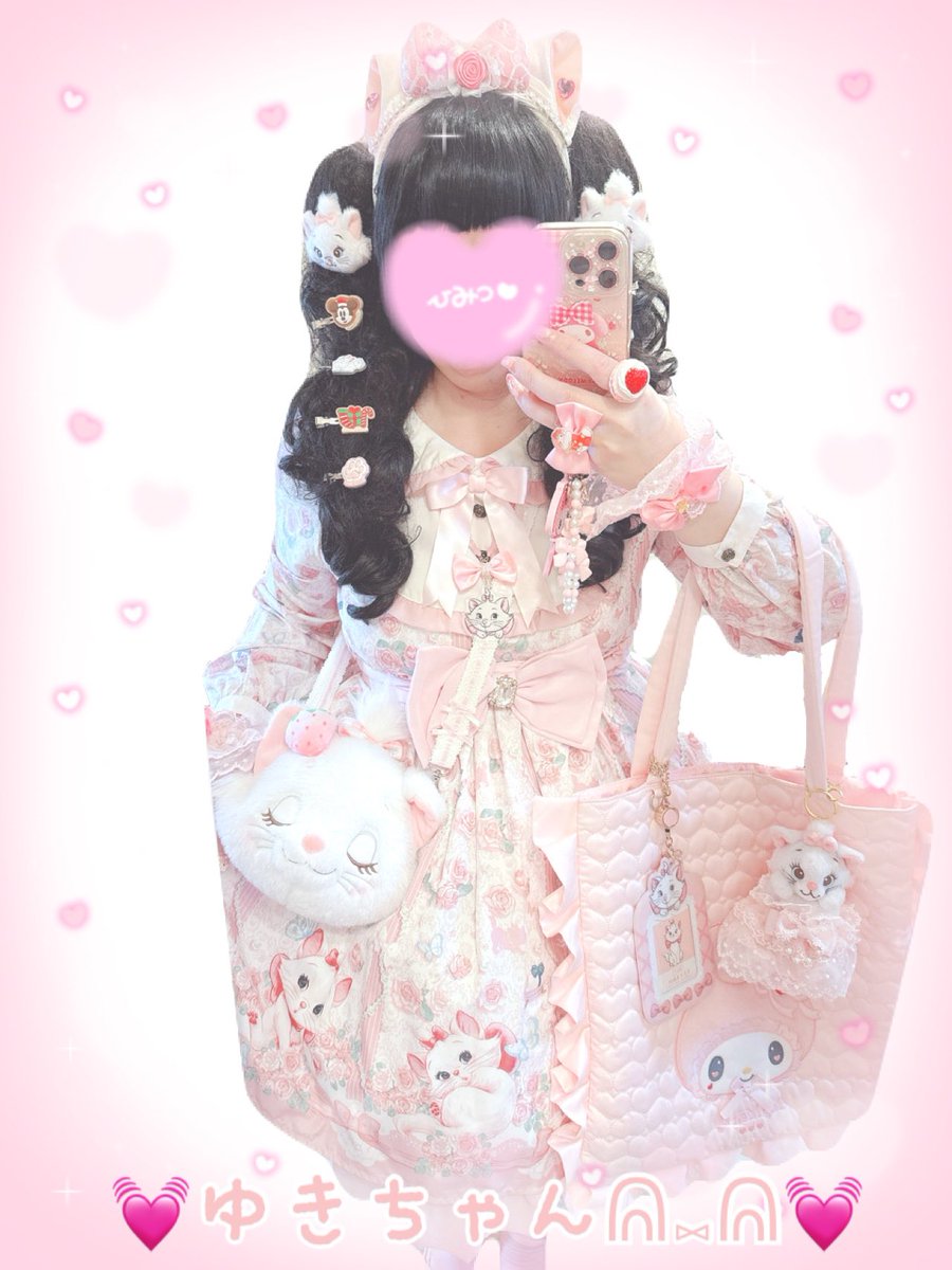 Angelic Pretty ディズニー コラボ マリー ワンピース Angelic Prettyとディズニーストアマリーちゃんコラボワンピースコーデ