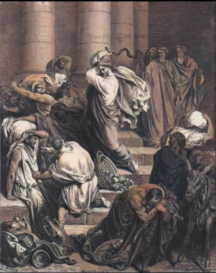 "Los mercaderes sacados del Templo de Jerusalén" (1880)

Gustave Doré
