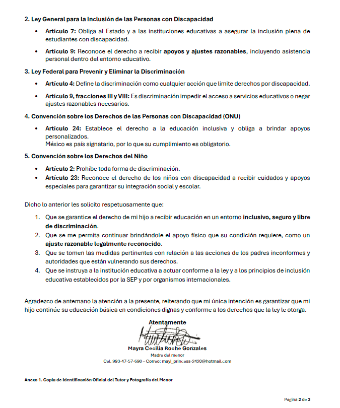 chuycito003's tweet photo. @mario_delgado Por  favor ayúdanos, están cometiendo actos de #discriminación a un menor con discapacidad en escuela publica de #Villahermosa #Tabasco https://t.co/GuxLgNy8lZ