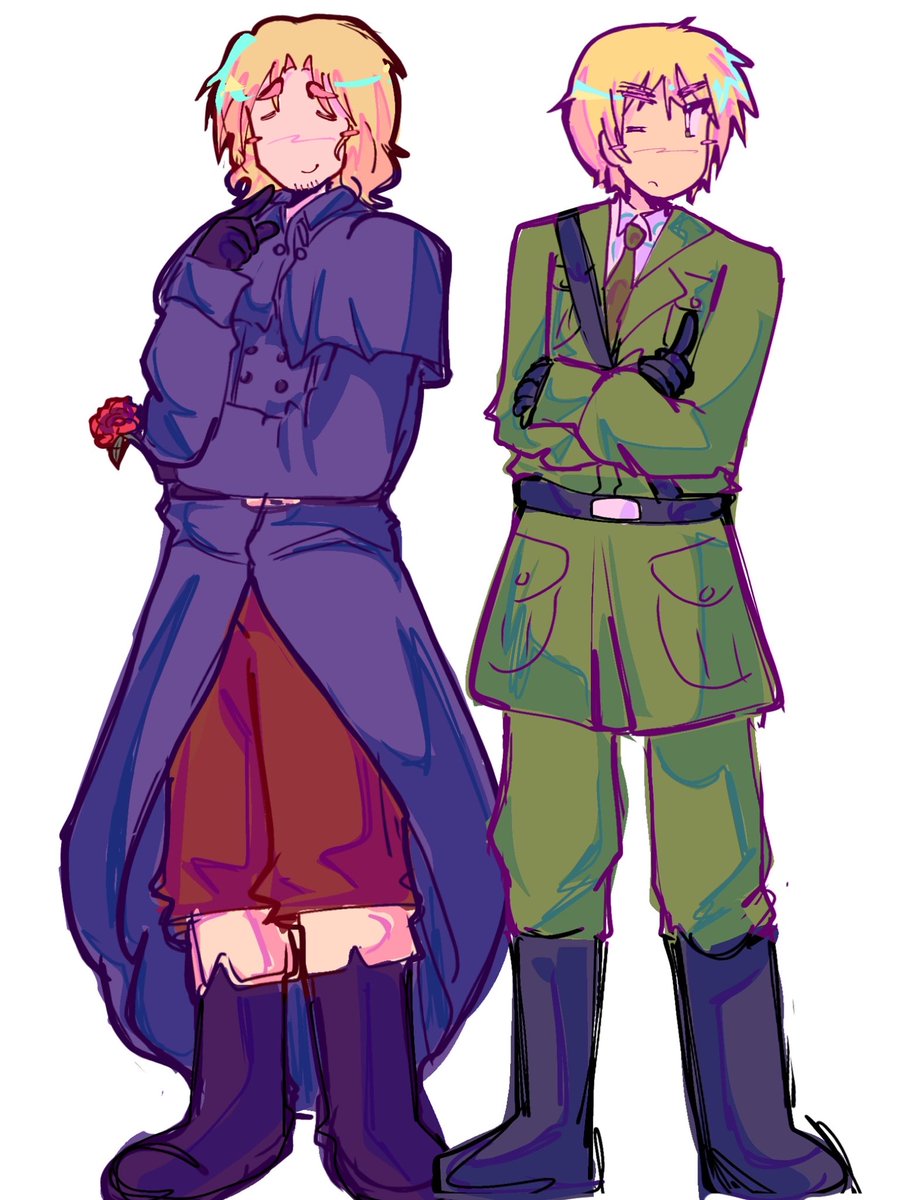 Not my usual Vocaloid or Spongebob fanart, but I decided to draw the main 8 characters in hetalia (´◡`)!! (Probably won't draw them often...🥲)
#Hetalia #fanart