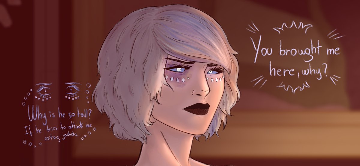 KatyL24003251's tweet photo. First meeting #zestmilla #carmillacarmine #zestial #hazbinhotelfanart #fanart #comic #HazbinHotel #mystyle #fancomic #zestialmorde https://t.co/LvyzwPCZqg