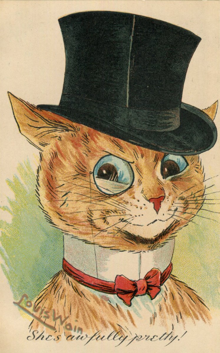 LouisWainBot's tweet image. 'She's Awfully Pretty!'