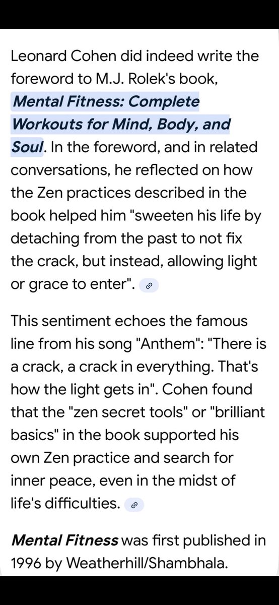 <a href="/janisexton/">Janis...🙏🏼🫶🏼☮️🌻🟦🌈</a> My Dearest Janis ❤️🌹so Grateful for your Zen Magic Spirit of Oneness 🌬️🤍
in Love and Joy ✨that you share so generously. 🥰

You are Blessed, Beautiful &amp; Loved by many.💜💐🌷🩷

Happy to share how my Zen tools helped #LeonardCohen 
Sweeten his life.😘✨