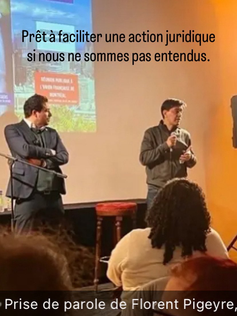 PEQ : Je suis prêt à faciliter une action juridique si nous ne sommes pas entendus.
Article : lepetitjournal.com/montreal/actua…
