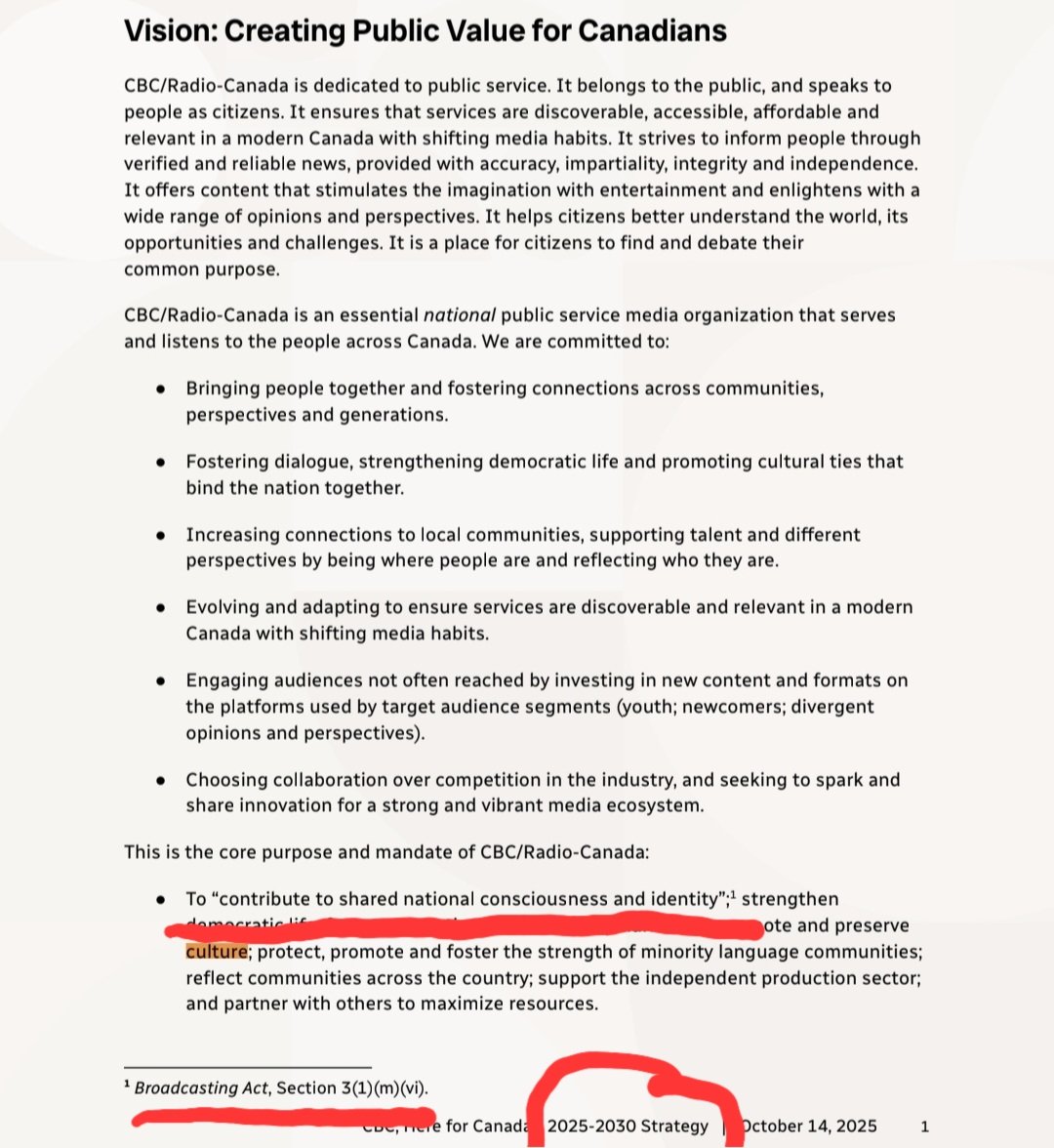 luclefebvre's tweet image. En lien avec l'entrevue de @PaulPlamondon à #TLMEP que c'est effectivement vrai que @iciradiocanada a comme mission de "contribuer à une conscience et une identité nationale partagée" (à 8m53s de l'entrevue). Guy A a corrigé à tort PSPP sur ce point. #polqc #canpoli