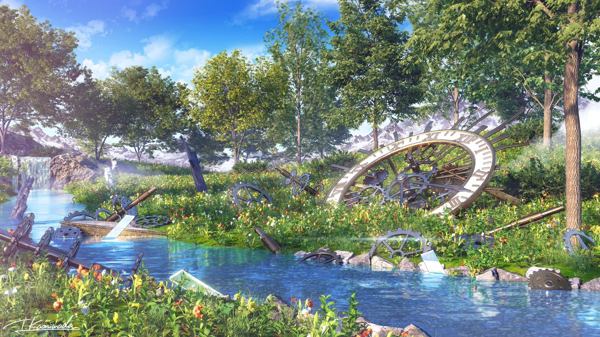 T_Kamiwada's tweet image. 『かつて大時計だったもの』

Youtube投稿用にメイキング動画も撮りました！⏱
#Blender #b3d