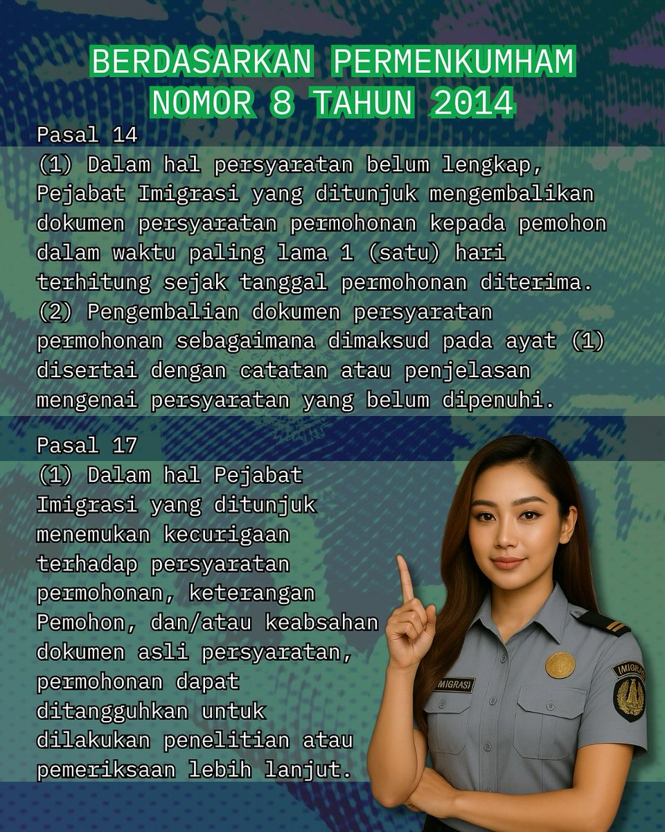 Cian Polonia, pernah nggak dimintai dokumen tambahan saat melakukan permohonan paspor?Eitss, jangan kesal dulu ya! Yuk, kita simak penjelasannya!
<a href="/kemenimipas/">Kementerian Imigrasi dan Pemasyarakatan Republik I</a>
<a href="/ditjen_imigrasi/">Ditjen Imigrasi</a>
<a href="/agusandrianto/">agus andrianto</a>.id
<a href="/silmykarim/">Silmy Karim</a>
<a href="/imigrasisumut/">Humas Kanwil Ditjen Imigrasi Sumut</a>
#kemenimipas #guardandguide #infoimipas
#imigrasiindonesia