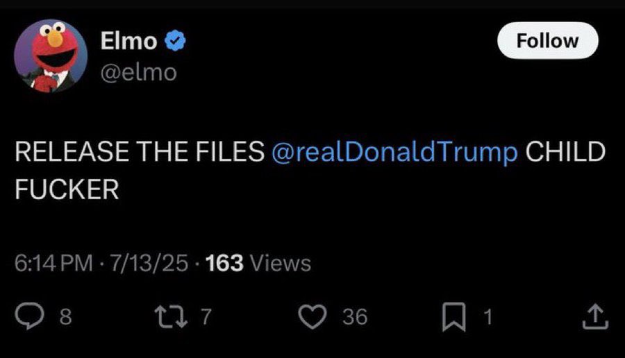 zhangyong02's tweet photo. @elmo We know https://t.co/MdZWNbAw5W