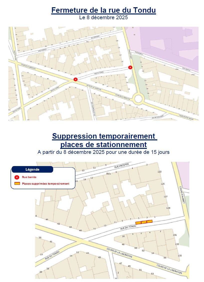 ⚠️🚧 Info Travaux | Travaux de végétalisation
📌 <a href="/Bordeaux/">Bordeaux</a> <a href="/BxMetro/">Bordeaux Métropole</a> - #RueduTondu
📅 Lundi 8 décembre 2025 - 7h/20h

⛔️Fermeture #RueduTondu entre Albret et Libération
Les accès riverains seront maintenus à pied.

🌐Consultez le détail du chantier 👇️
sedeplacer.bordeaux-metropole.fr/actualites/ame…