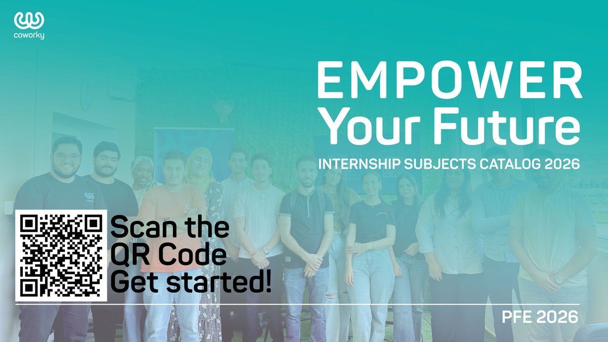 Unlock your potential and explore real world experience at Coworky The Co-Growing Space!

Discover a diverse catalog of internship subjects across Digital Marketing, Business Development, Audiovisual Production, Development, AI, and more.

ow.ly/G9tP50XEx0j