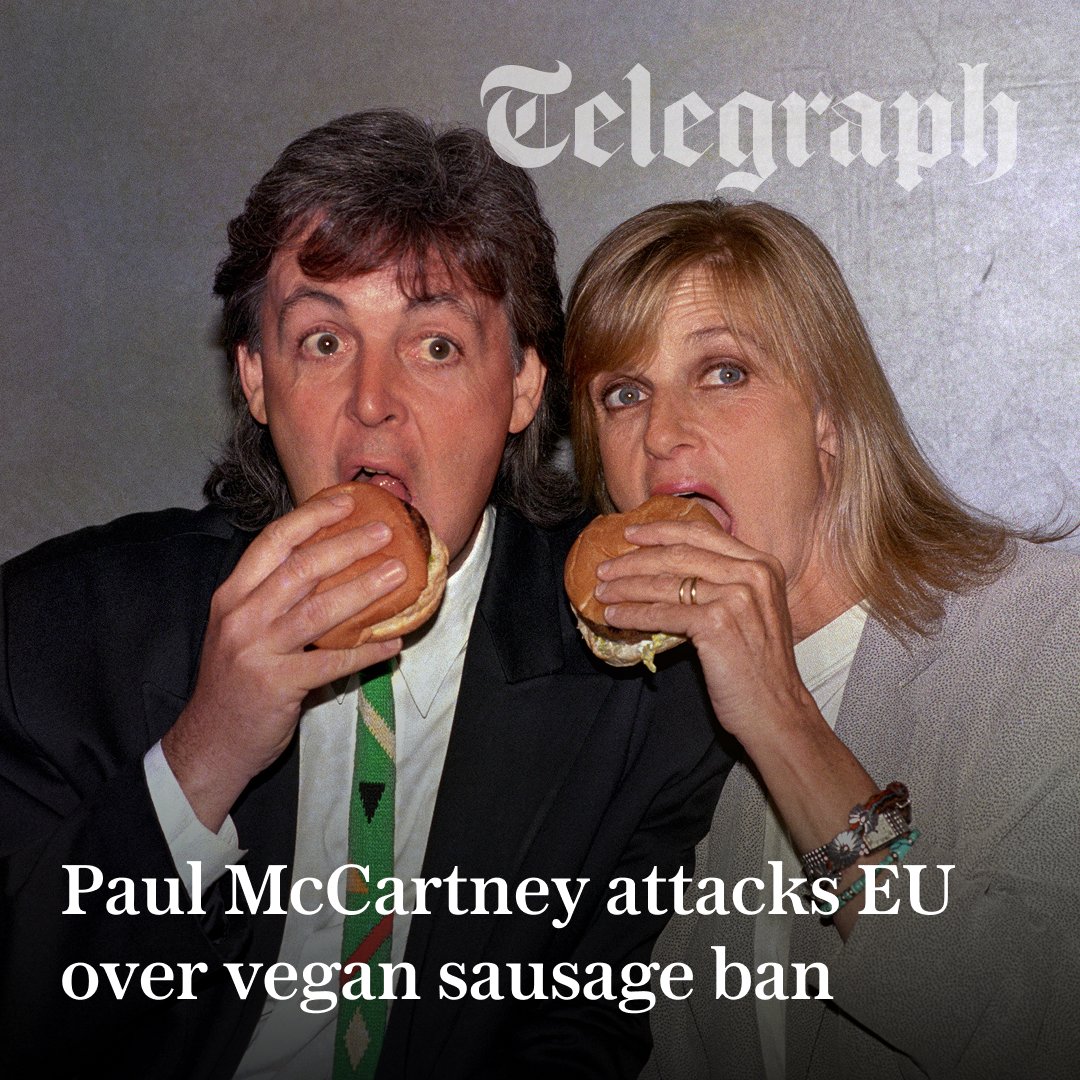 Telegraph's tweet photo. 🍔 Plan to stop plant-based foods using ‘meaty’ names would hit eponymous brand of pop star’s late wife
Read more below 🖇️
https://t.co/z3eTOExUav https://t.co/bUTUKEBd8Y