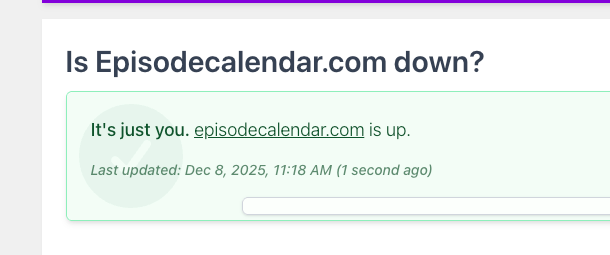 Episode Calendar tweet media