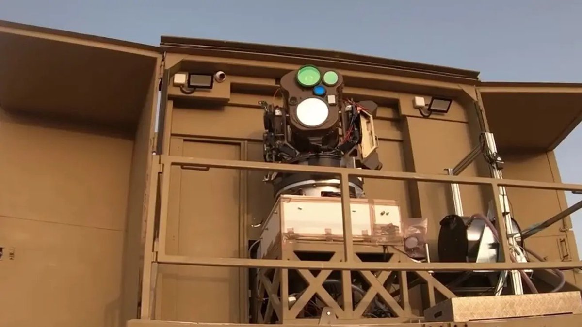 Iron Beam, the world's first and top-class anti-missile high-energy laser weapon system, can fire at the speed of light with practically no reloading...

Held together with duct tape.