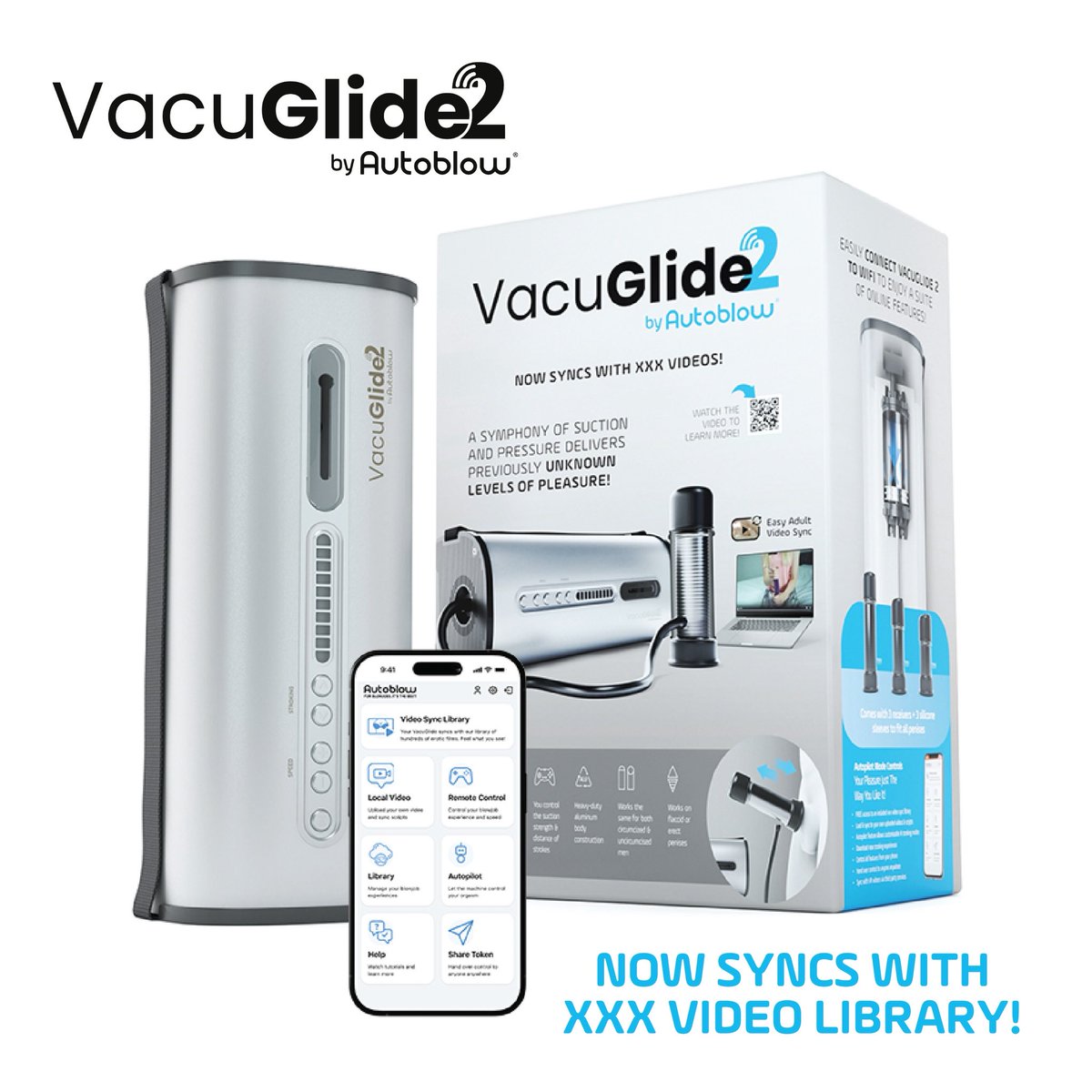 Meet the VacuGlide 2 the suction-aided milking machine built for next-level pleasure. With 20 speeds, 10 advanced modes, and ultra-slow strokes down to 10 SPM. Available now! #VacuGlide2 #Autoblow #PleasureTech #Autoblow #NextLevelFeels