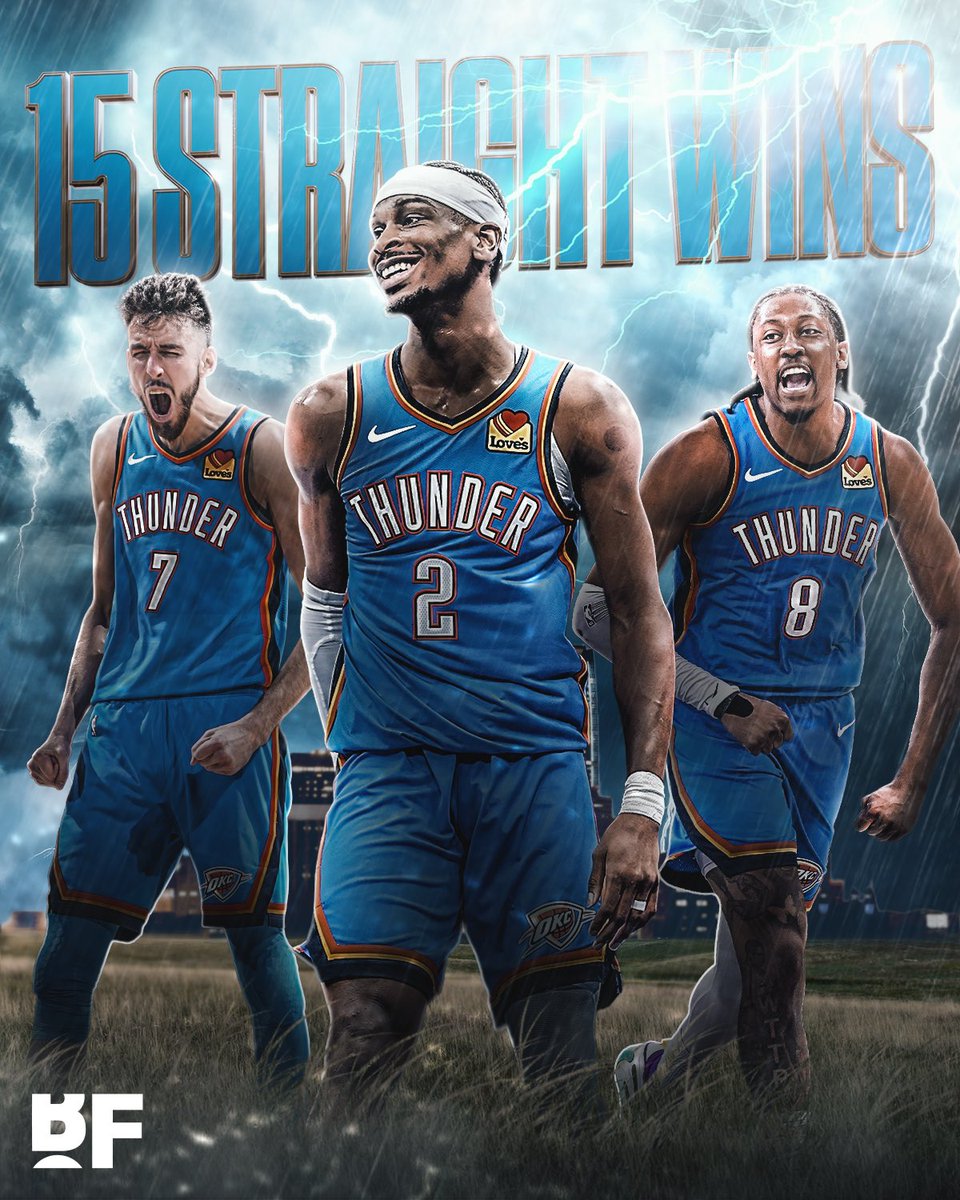 bballforever_'s tweet photo. OKC have WON 15 STRAIGHT ⚡️😤 https://t.co/lQ5ABlpF03