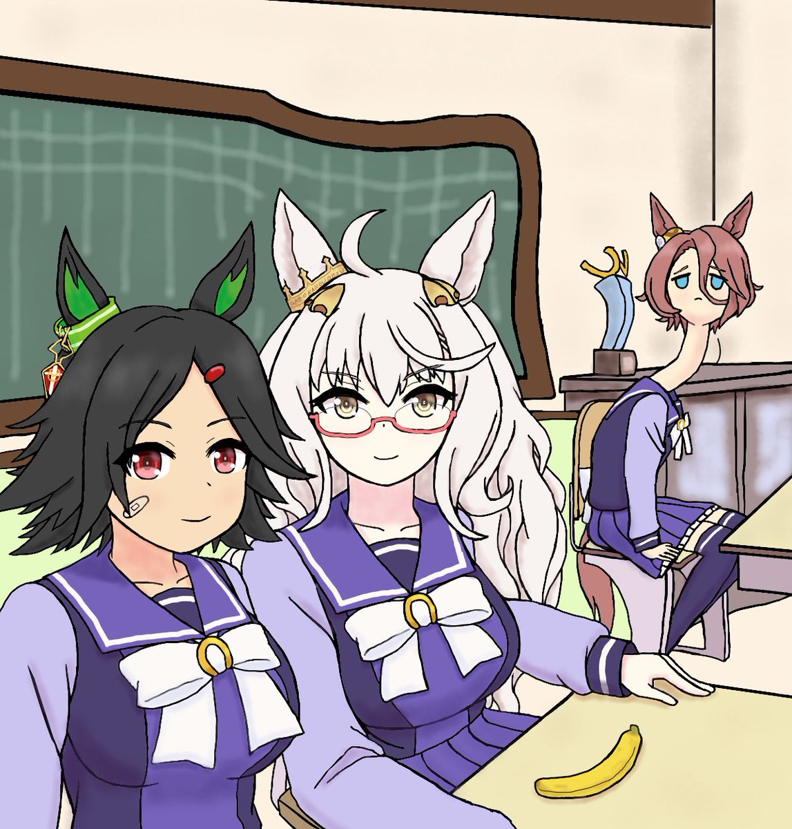 e_bi_shixi's tweet photo. ハヤヒデの画像修正で犠牲になったタイシン
#ウマ娘 https://t.co/ePDGW0cCP3