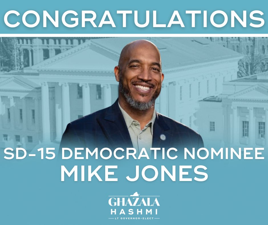 Congratulations to <a href="/thedrmikejones/">Michael Jones</a> on becoming the Democratic nominee in SD-15. Mike has been a steadfast partner in the fight for social, economic, &amp; environmental justice. I know he’ll continue to be a strong champion for our communities in the State Senate.