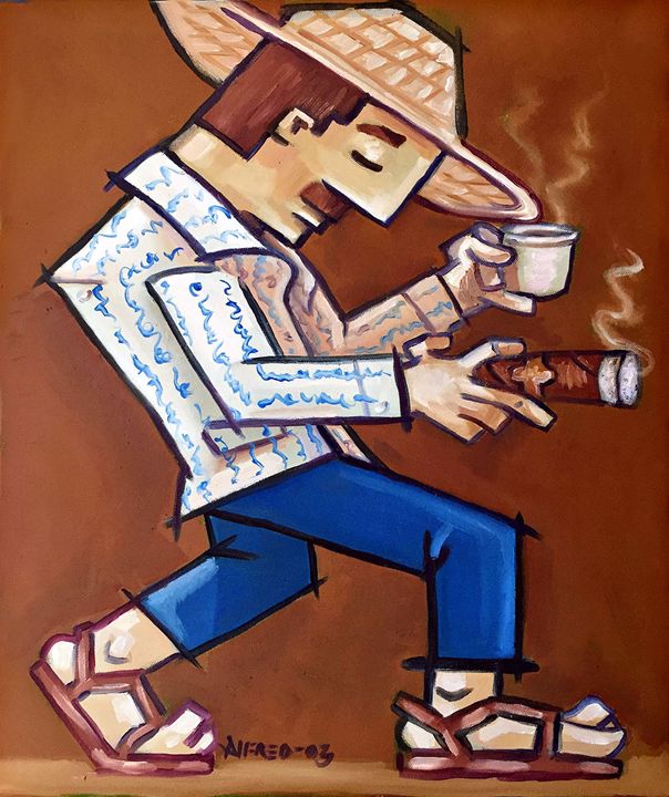 AlhernArtist's tweet photo. Art of the Day! "Square Man". Buy at: https://t.co/bqOEUPTaFb https://t.co/r2nqo2b5iL