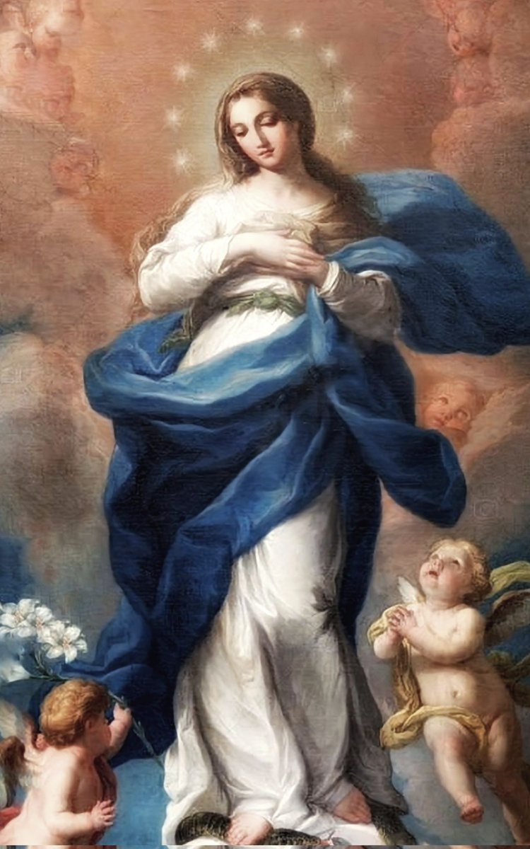 TempusFugit4016's tweet image. The Immaculate Conception of the Blessed Virgin Mary

&quot;She is &quot;full of grace,&quot; the abyss of all heavenly favors; &quot;the Lord is with&quot; her, she possesses holiness beyond all other creatures; she is &quot;blessed among women,&quot; because, unlike all others, she was never subject to any sin.&quot;