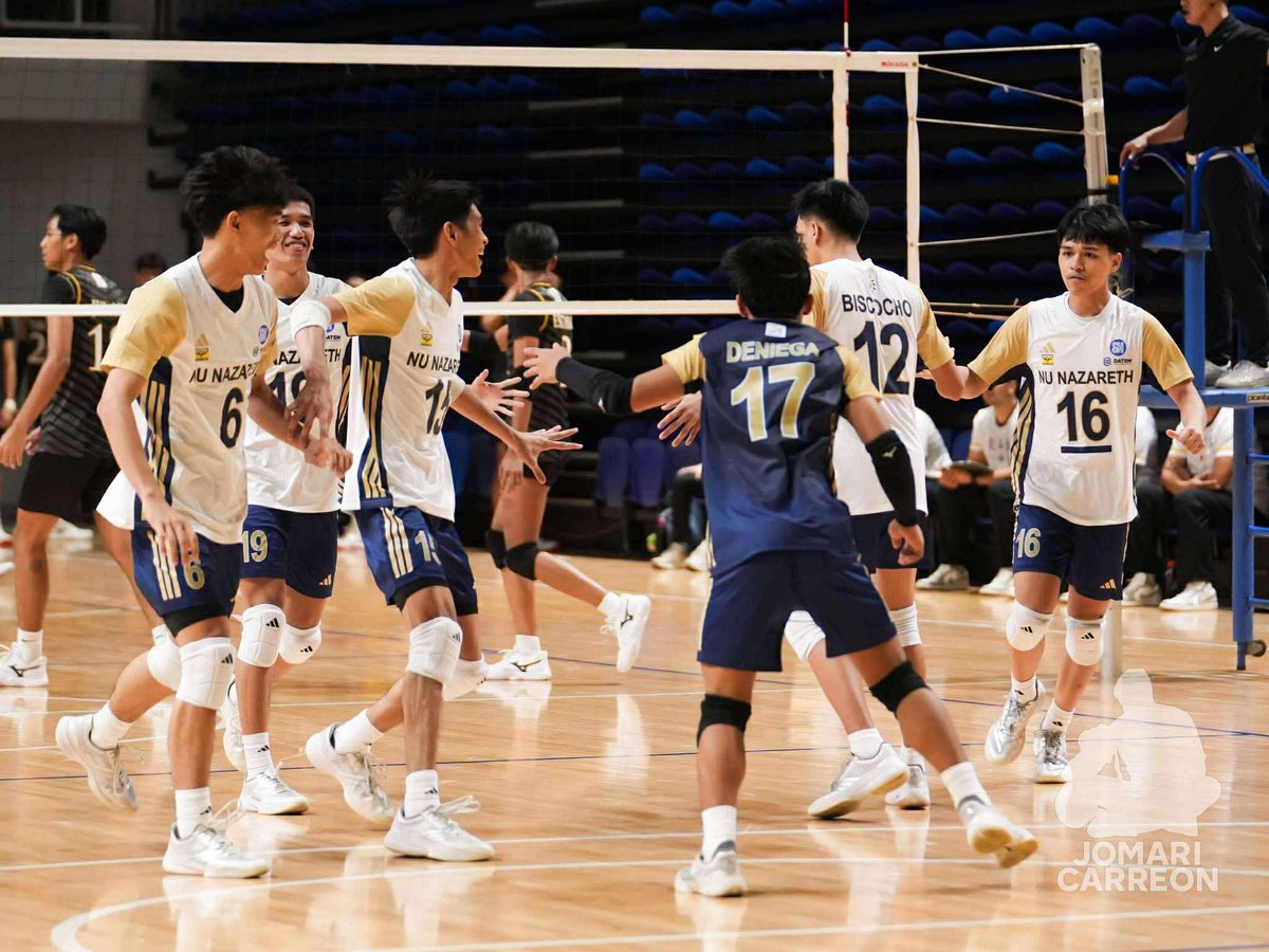 nationalufan's tweet photo. CHAMPIONS DETHRONED

NUNS Bullpups edged out their last season's Finals rivals UST in 4 sets (25-23, 25-19, 23-25, 26-24) and will advance to their 6TH CONSECUTIVE Finals appearance since Season 81! Congrats boys!!!

POG: Xandrex Ragusta 20pts

📸 @filmsofjomari ✨ https://t.co/rh2P71wVwF