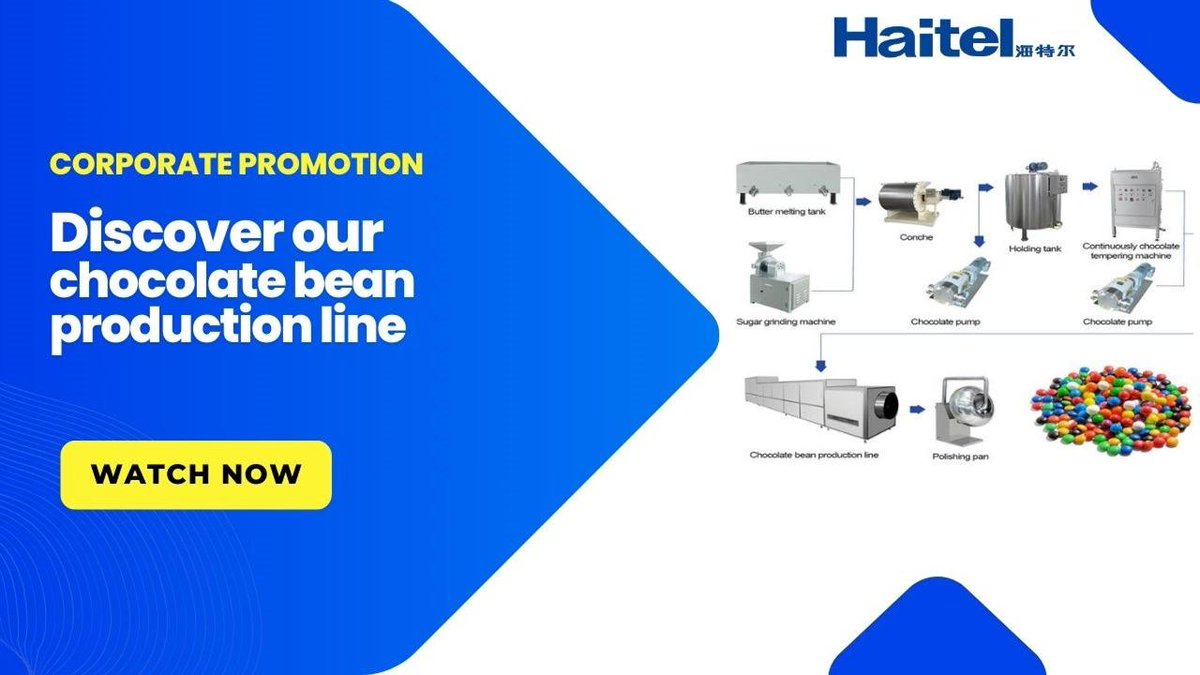 hebehaitel's tweet photo. Chocolate Bean Production Line

Ready to produce high-quality chocolate beans with confidence?
👉 Contact us to start your next sweet project!

https://t.co/7dWL0gcRSr
whatsapp: +8618217495276

 #FoodFactoryEquipment #SnackManufacturing #ChocolateMakingMachine #haitel https://t.co/TbsPG0ozXf