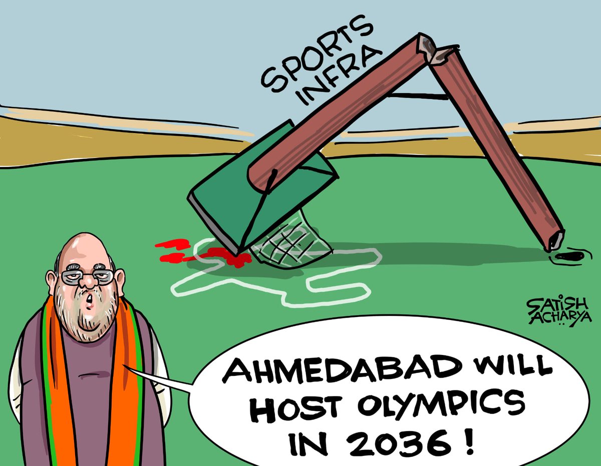 satishacharya's tweet photo. 'Ahmedabad will host the Olympics in 2036' #Olympics2036 https://t.co/F196cgT1Vb