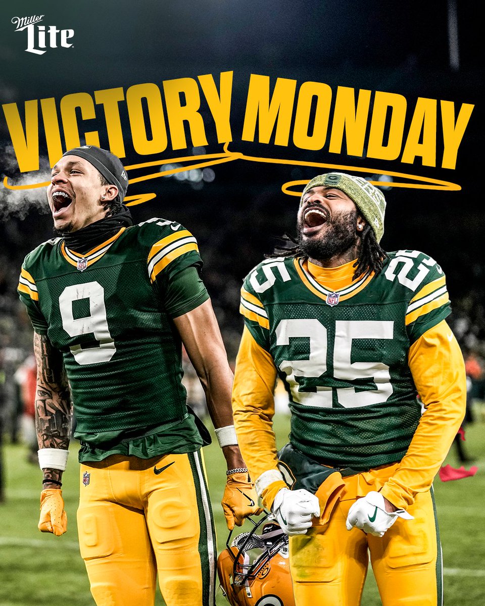 Turn the M upside-down call it Victory Wonday

#ProBowlVote + Christian Watson
#ProBowlVote + Keisean Nixon 