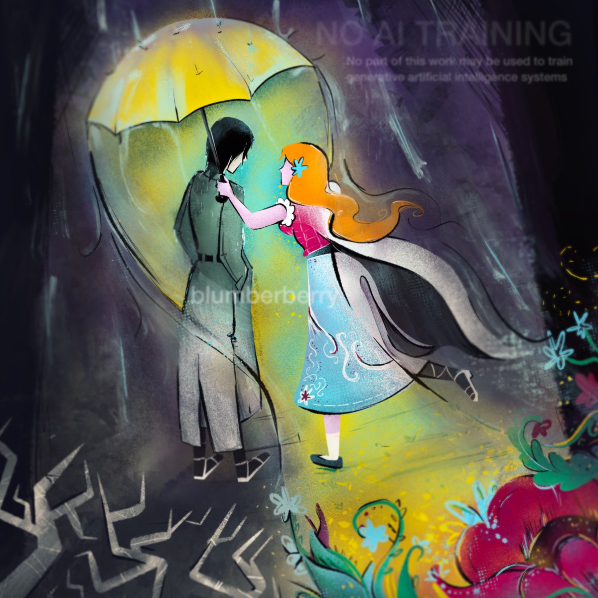 블리치 우르키오라와 오리히메 팬아트