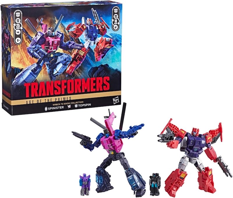 TF_alerts's tweet image. (GIVEAWAY) 

Enter for a chance to win a Transformers Age of the Primes Spinister vs topspin 2 pack!!! To enter just follow @TF_alerts and retweet this tweet, winner will be announced tomorrow 
#transformers