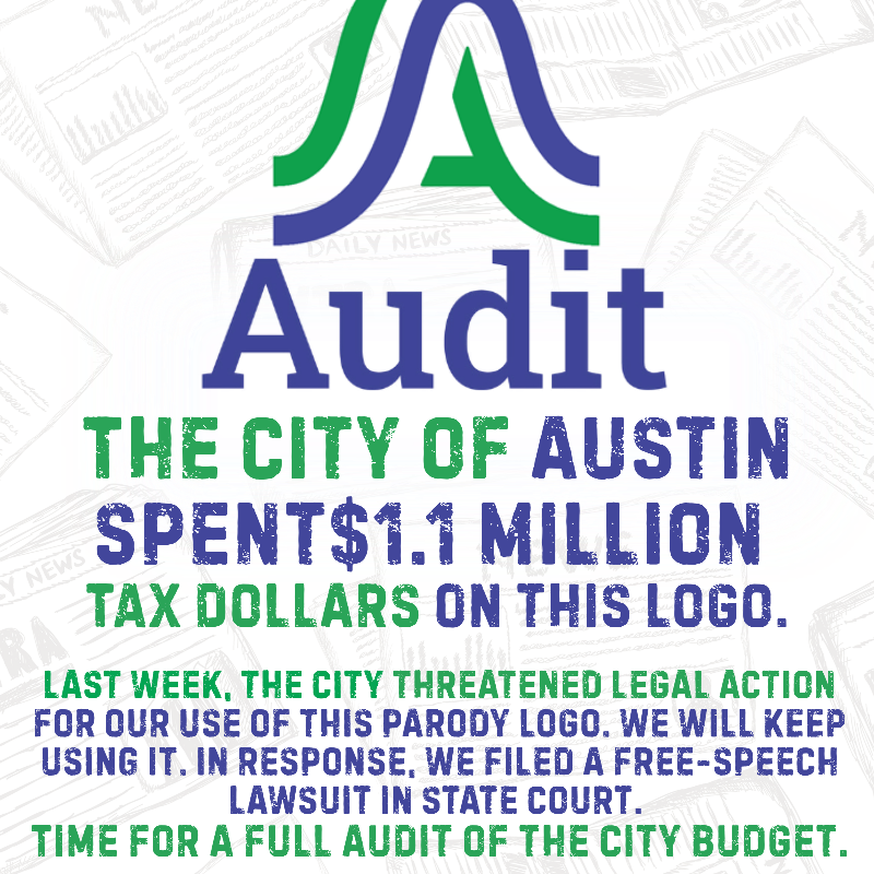 SaveAustinNow's tweet photo. Less than 2 weeks left to sign the petition and help make AUDITS of Austin's $6 billion budget the law.