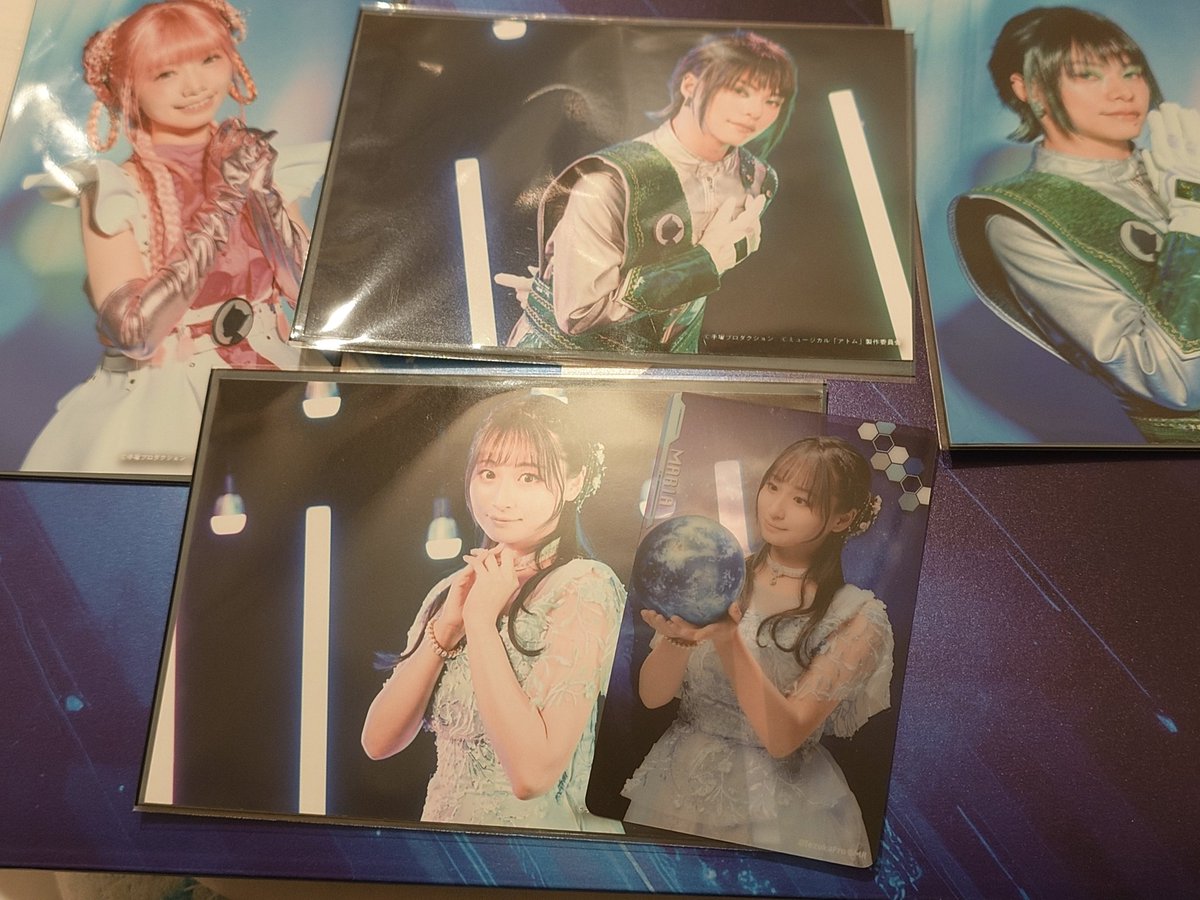 tarachan_second's tweet photo. ランダムプロマイド、クリカ

譲:アズリ（志村玲於）、マリア（明音亜弥)、ウメ（畑美紗起)
求:スーラ（良知真次）定価(+送料)

こちらも郵送のみとなります。 https://t.co/O8dQReOSAA