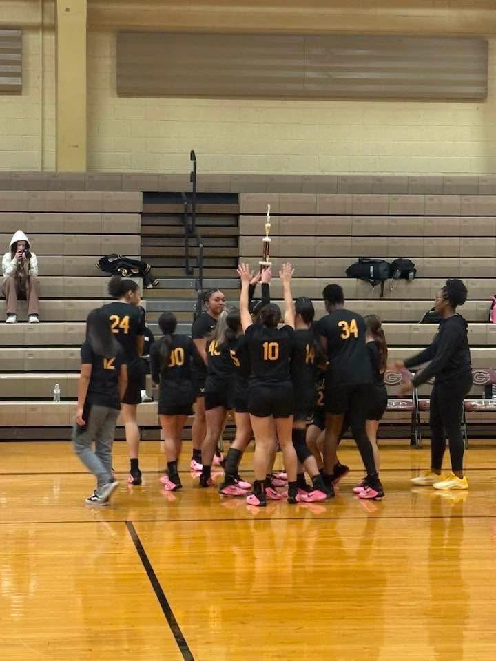 LadyMatadorsGBB's tweet image. Gadsden Tournament Champs. All Tournament recipients Brissa Rubal and Arianna Mettler ⚫️🏀🟡🤘#Together #oneunit