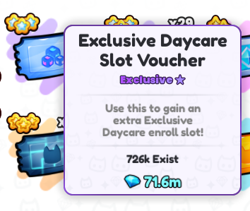 #PetSimulator99 GWs Exc. Daycare Slot Voucher - 1 winner.

- Follow <a href="/Ps99_Gws/">Pet Sim 99 Giveaways</a> and <a href="/EugamusOrig2/">EugamusOrig™</a>
- Like
- Retweet
- Comment W and tag friends

Picking a winner after 48 hrs #TweeterPicker

Note: Will extend another 24 hrs if less than 10 people 

Thank you.

It's me EugamusOrig :)