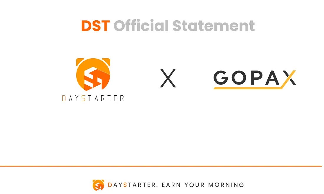 I just published 📢 Official Statement on Gopax’s Designation of DAYSTARTER (DST) as a Cautionary Asset medium.com/p/official-sta…