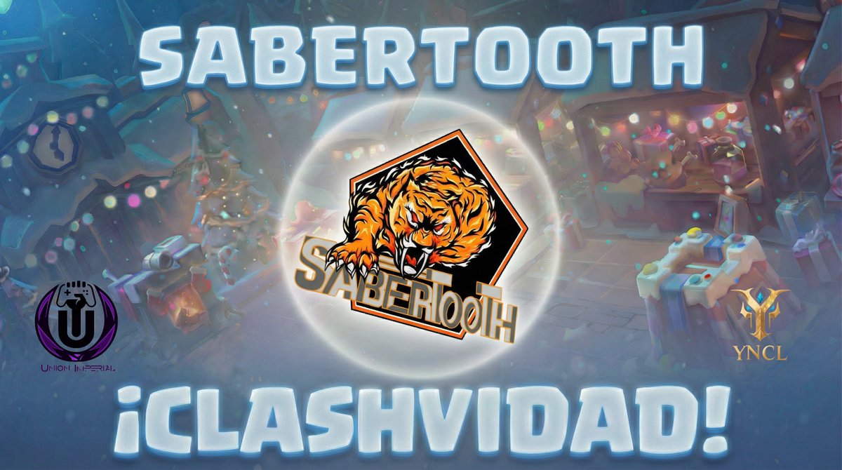 Un rugido y ¡zas! Regalo abierto presión total en línea. Cuidado, muerden fuerte. 🎁🐅🦷🌲 Como mordida de frío invernal, <a href="/UI_Sabertooth/">Sabertooth eSports</a>  ruge entrando con un enorme regalo envuelto con garras. ¿Alguien pidió competitividad feroz?🐅
#YNCL #clashvidad25 #ClawsOut <a href="/UImperialLeague/">Unión Imperial League</a>