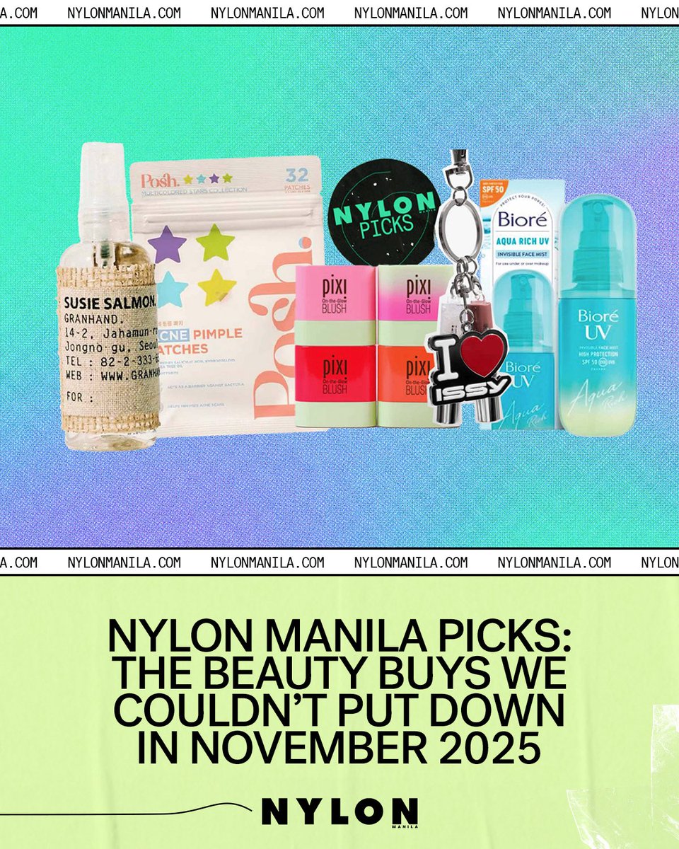 NYLONManila's tweet photo. With the air shifting and our calendars getting heavier, we tracked down the beauty essentials that stayed glued to our routines all month long.

READ HERE: https://t.co/1uKJu9dJFt https://t.co/3z5fVS3DuG
