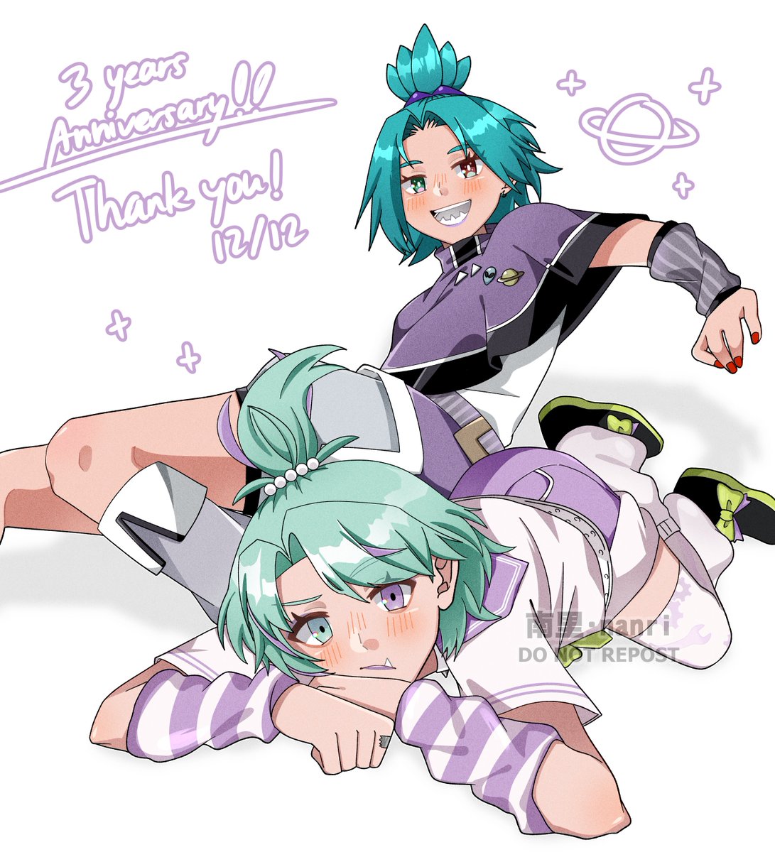 today marks the day since my first debut!

i want to thank you all for the experience of the past 3 years as a vtuber+artist~ i know i tweeted less this year but it doesn't mean i forgot it! so thank you :)

im grateful for everything, i look forward to next year too! #nanriart